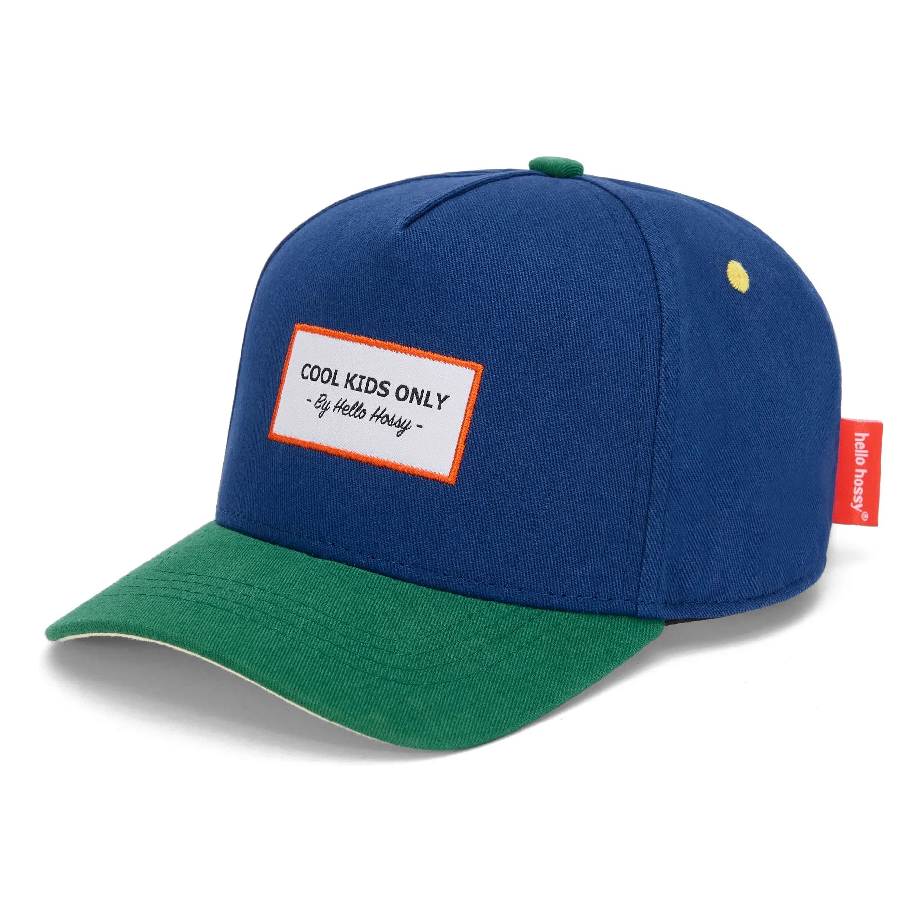 Hello Hossy Navy Blue Mini Night Organic Cotton Curved Visor Cap