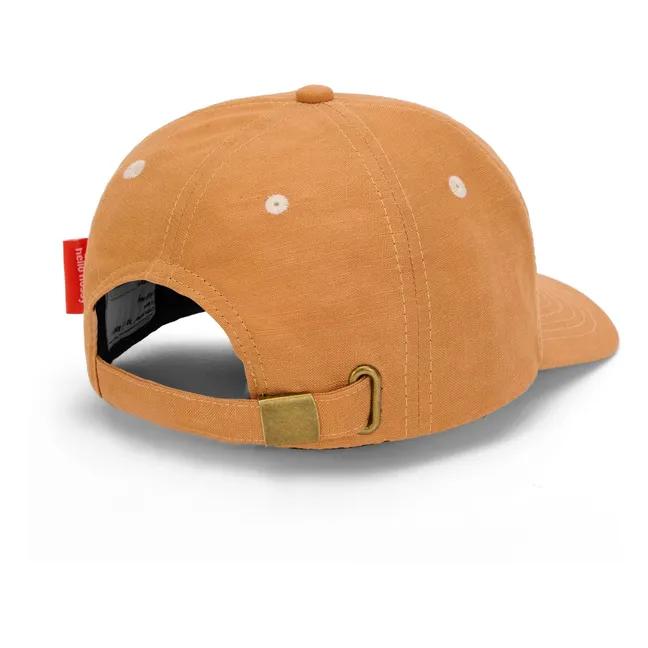 Outside Linen Curved Visor Cap | Camel
