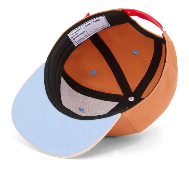 Trucker Watercolor Curved Visor Cap | Orange