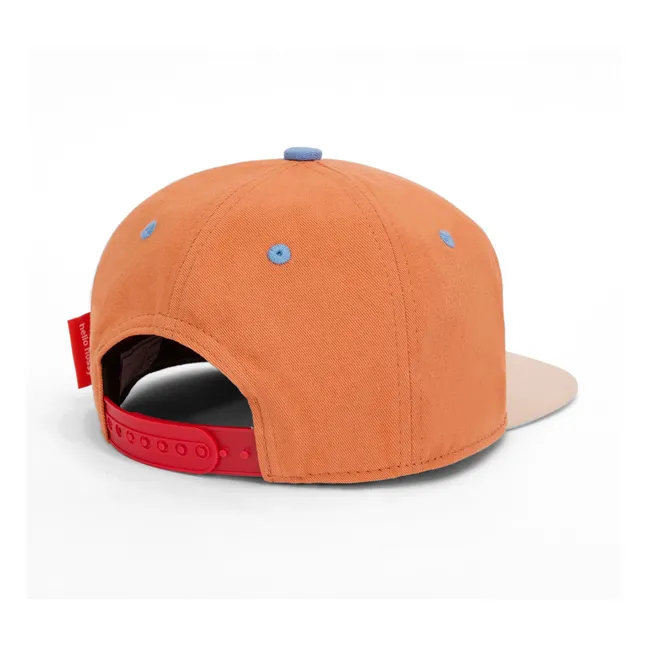 Trucker Watercolor Curved Visor Cap | Orange