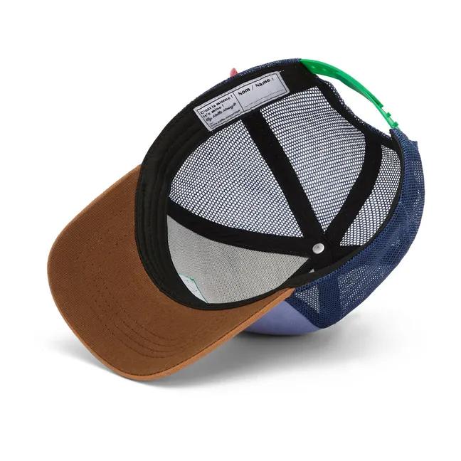 Trucker Navy Curved Visor Cap | Blue