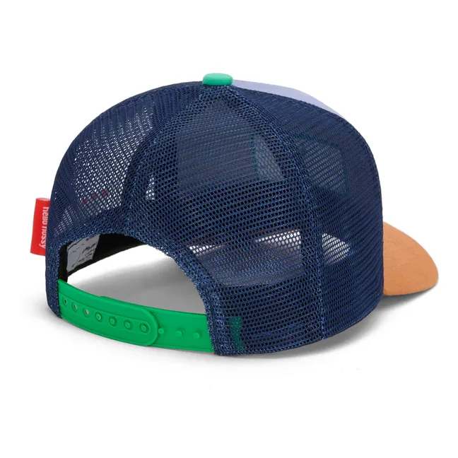 Trucker Cap mit gebogenem Schirm Marine | Blau