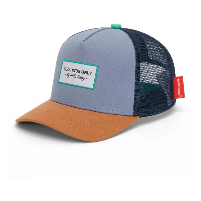 Trucker Navy Curved Visor Cap | Blue