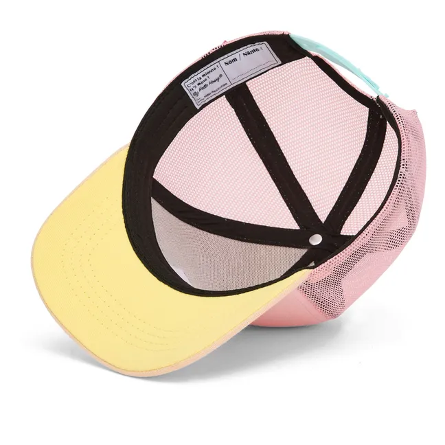 Trucker Powder Pink Curved Visor Cap | Powder pink