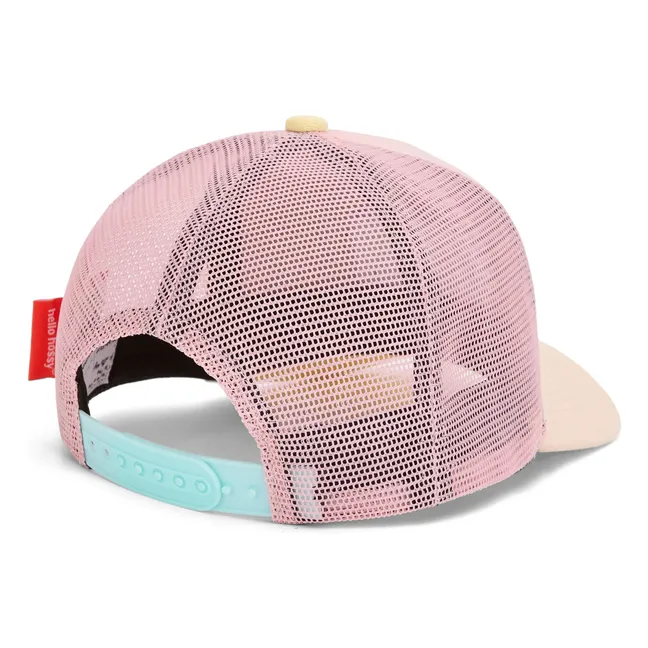 Trucker Powder Pink Curved Visor Cap | Powder pink