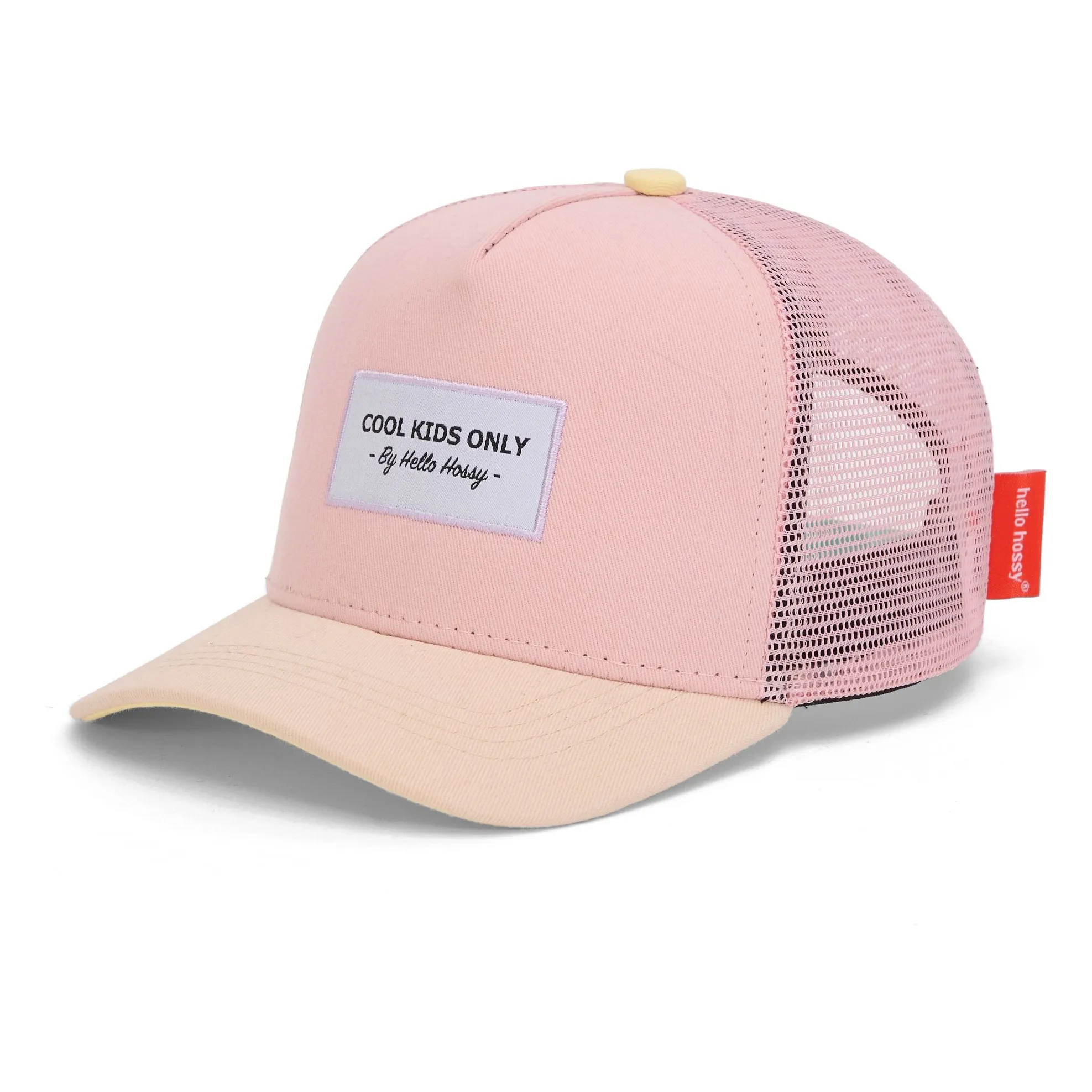 Hello Hossy Powder Pink Trucker Mini Curved Visor Cap