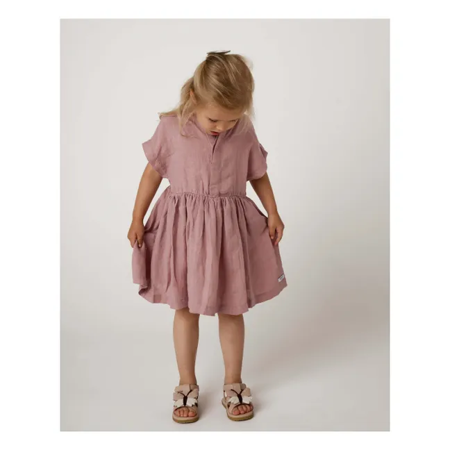 Vestido de lino Byzou | Violeta