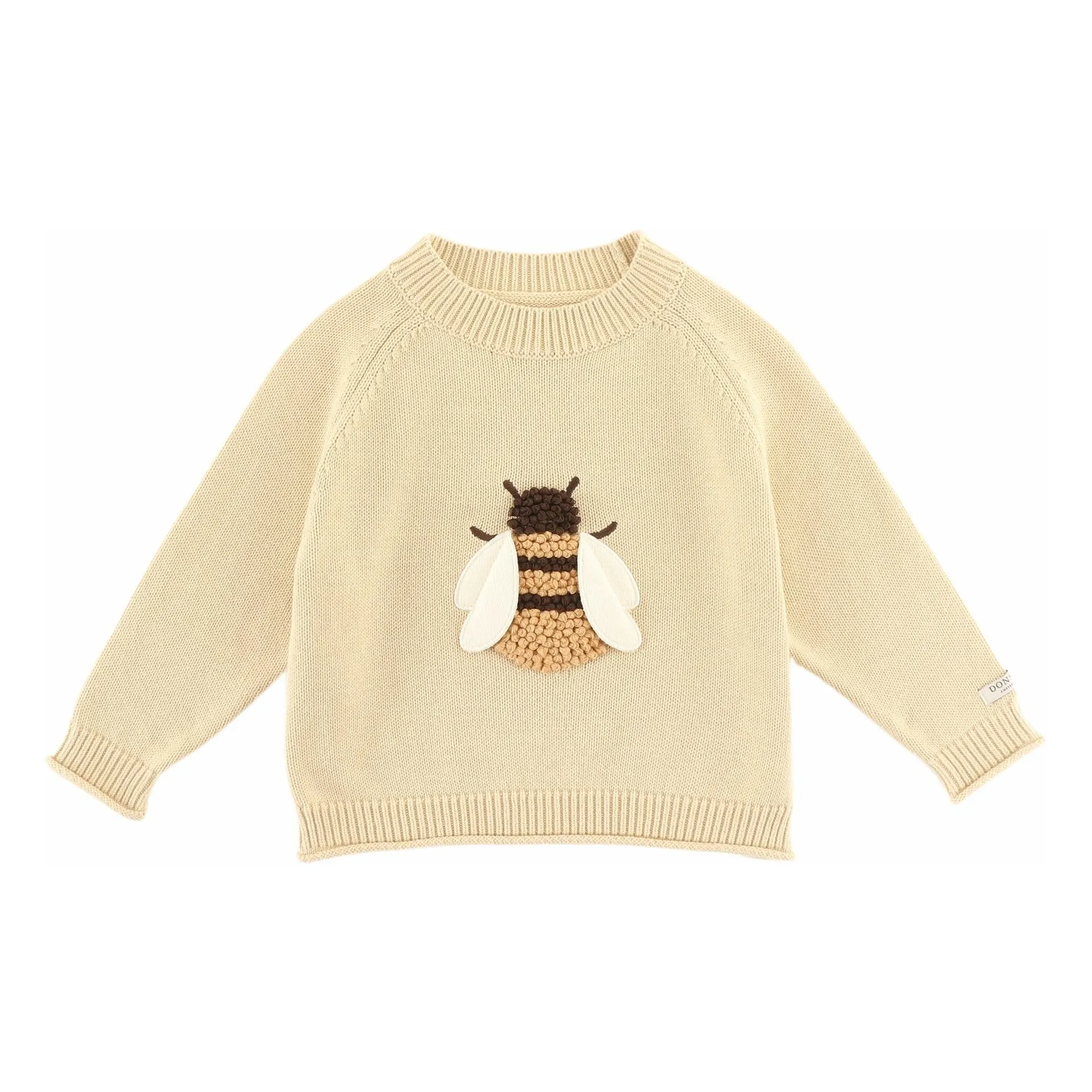 Donsje Pale Yellow Valenthe Abeille Organic Cotton Sweater