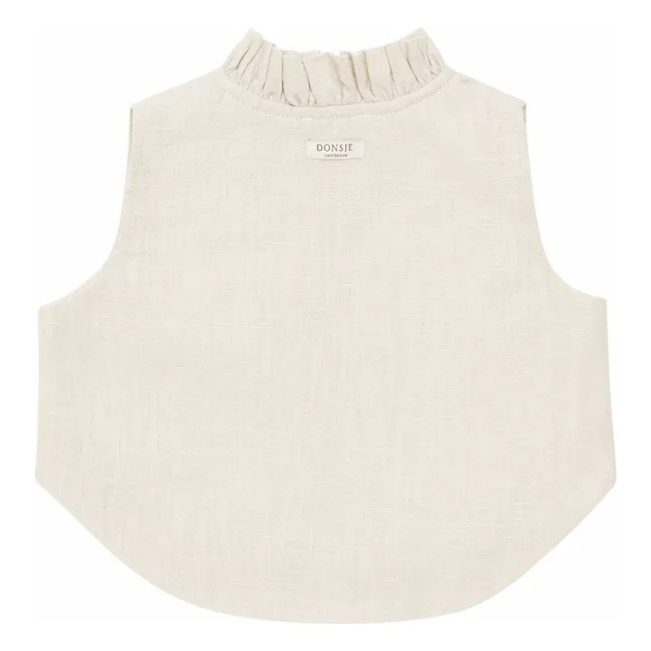 Gilet Sugy Lin | Sable- Image produit n°2