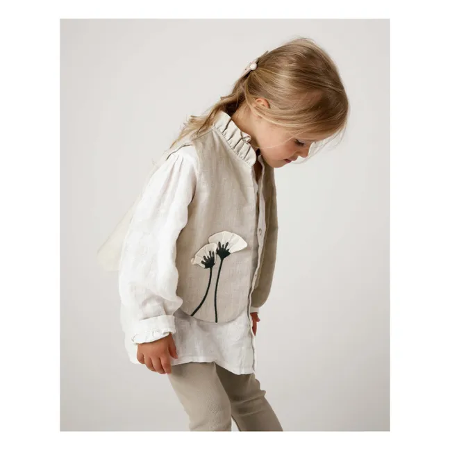 Blusa de lino Anoeche | Blanco