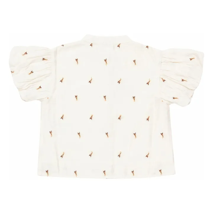 Blouse Ezrah Abeille | Ecru- Image produit n°2