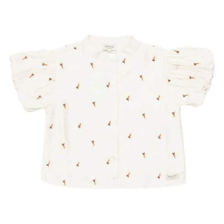 Blouse Ezrah Abeille | Ecru- Image produit n°0