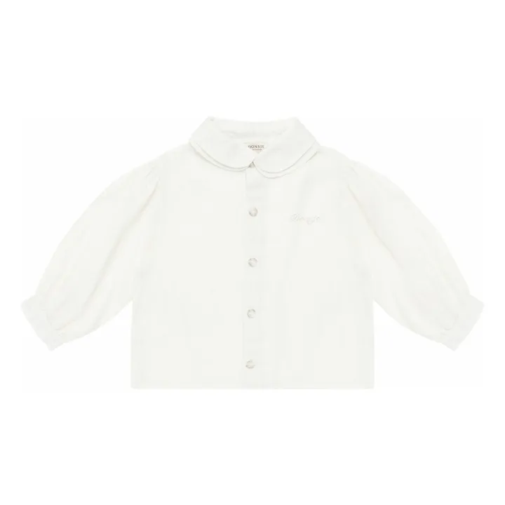 Blouse Anoeche Lin | Blanc- Image produit n°0