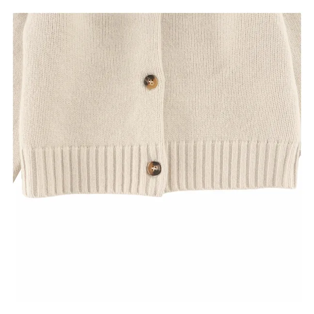 Chaqueta de punto de lana merina Amynda | Arena
