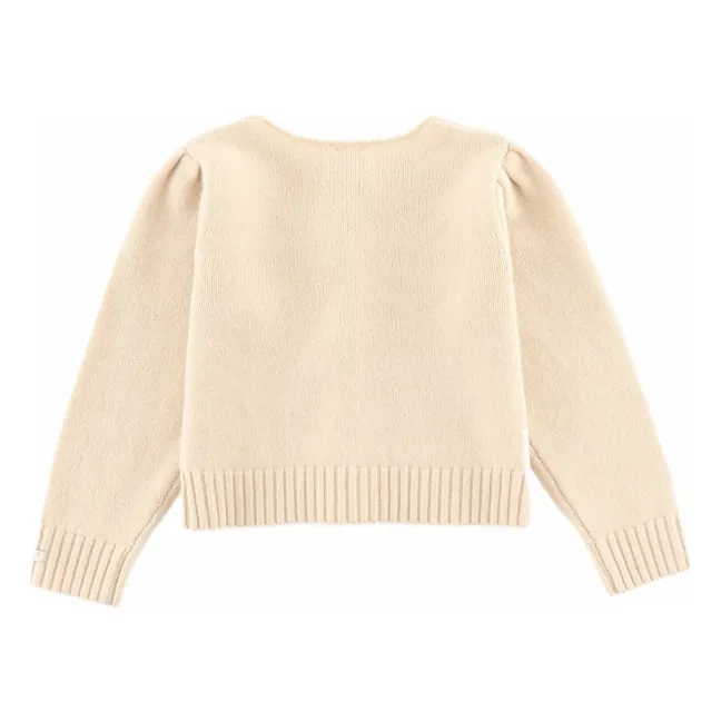 Chaqueta de punto de lana merina Amynda | Arena