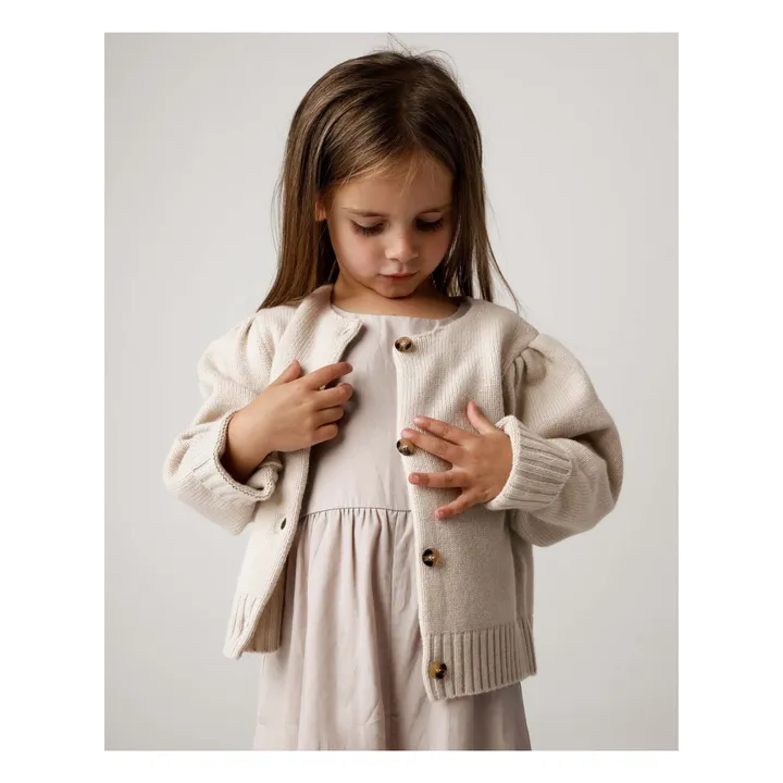 Cardigan in lana merino Amynda | Sabbia- Immagine del prodotto n°1