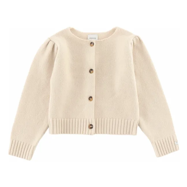 Chaqueta de punto de lana merina Amynda | Arena