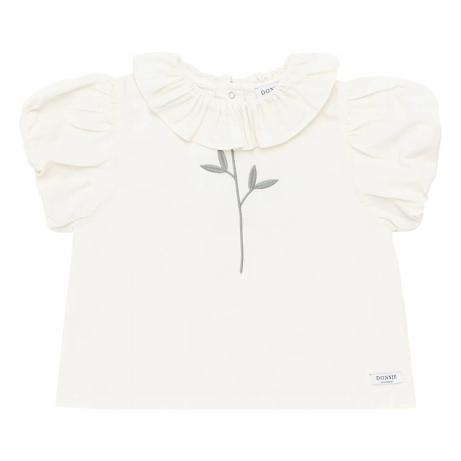 Donsje Ecru Sennie Organic Cotton T-Shirt