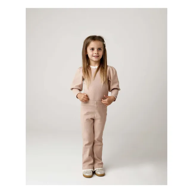 Pantalones de algodón ecológico Jentje | Rosa Pálido