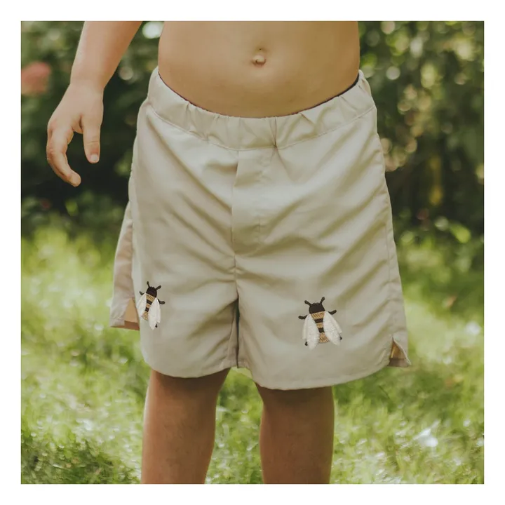 Badeshorts Mees Biene | Cremefarben- Produktbild Nr. 1