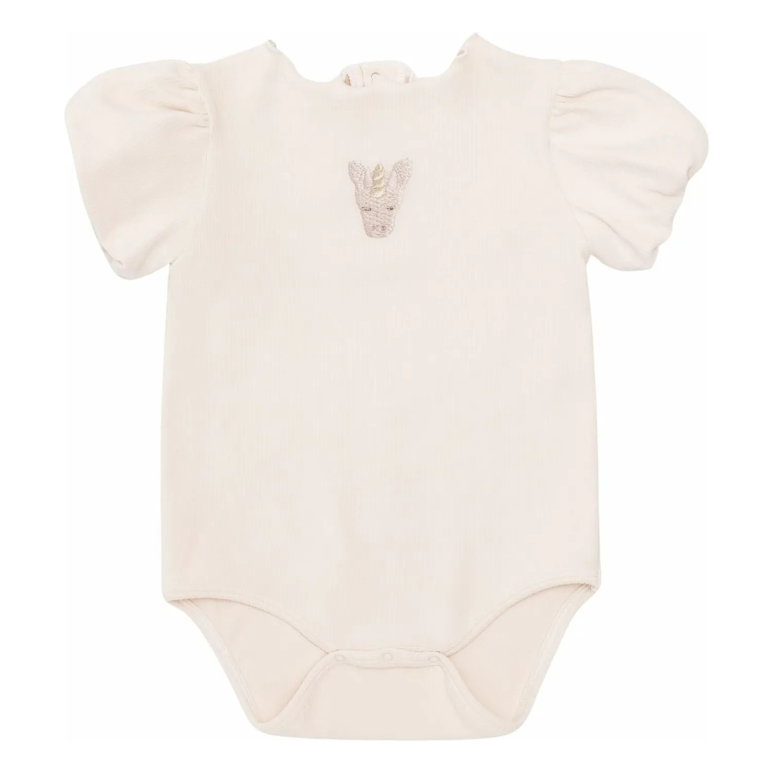 Donsje Powder Pink Nowie Unicorne Bodysuit Organic Cotton