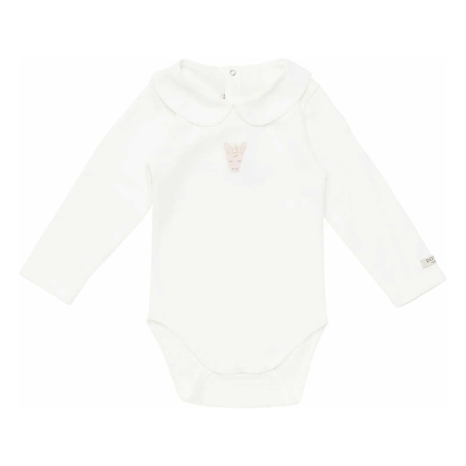 Donsje White Davo Unicorne Bodysuit Organic Cotton