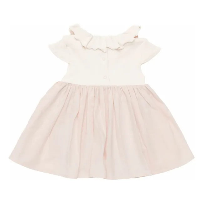 Vestido Brielle de algodón orgánico | Rosa Pálido