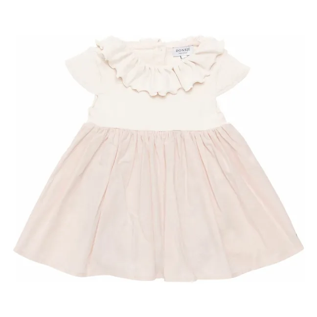 Vestido Brielle de algodón orgánico | Rosa Pálido