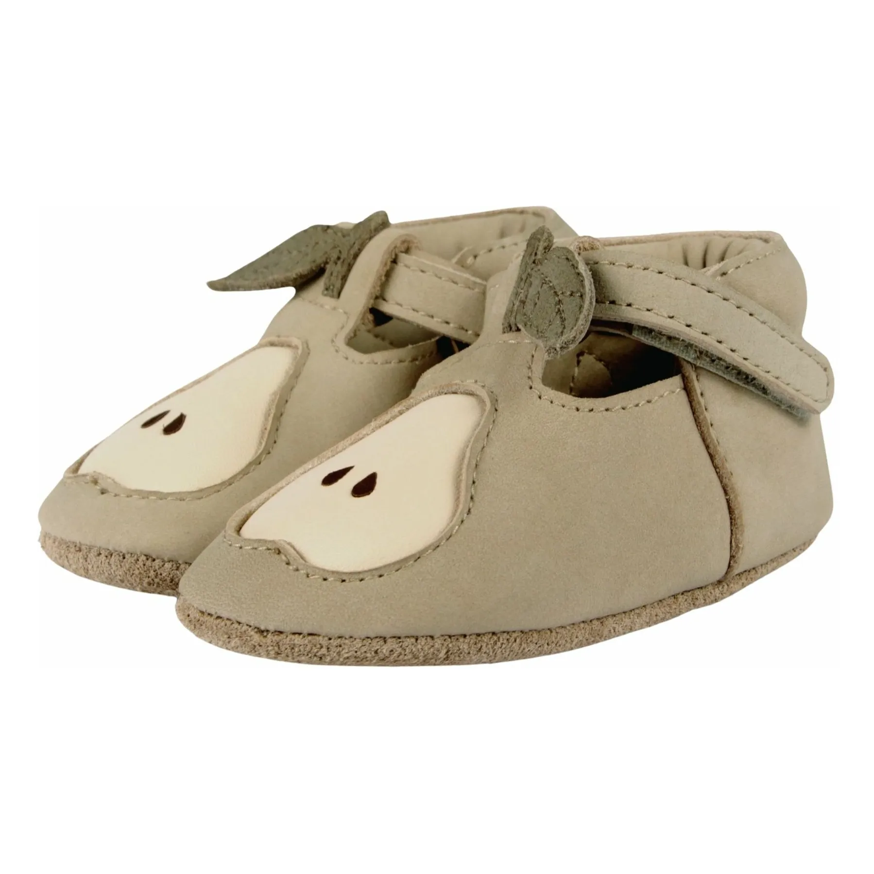 Donsje Taupe Brown Nanoe Pear Slippers