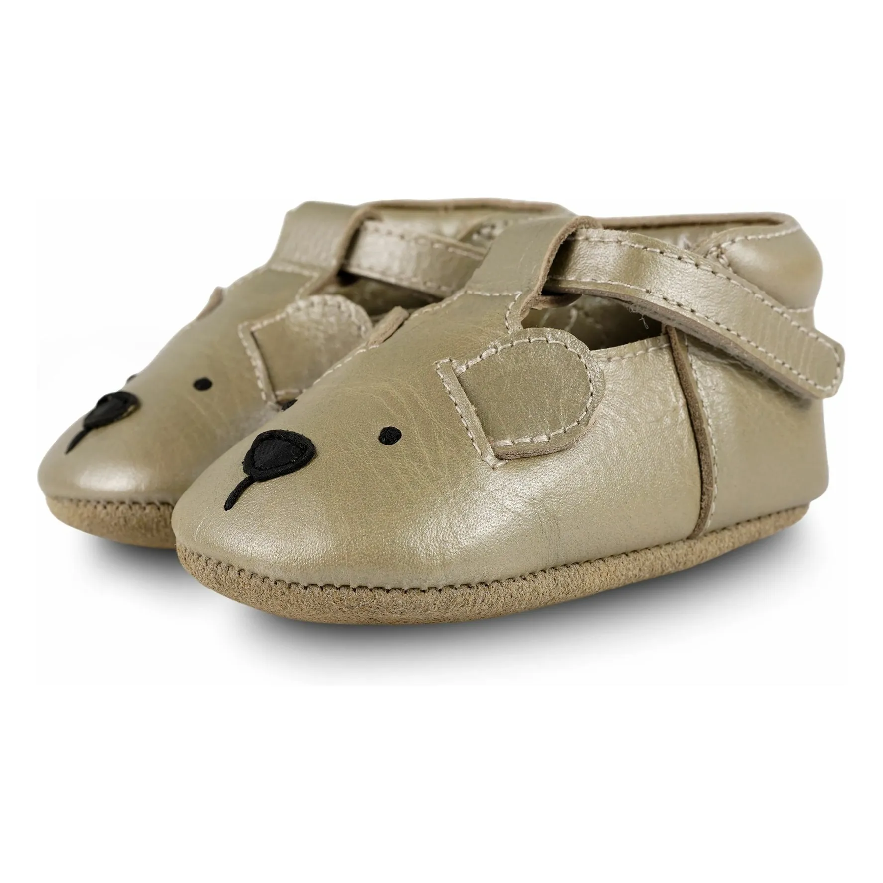 Donsje Gold Blinc Bear Slippers