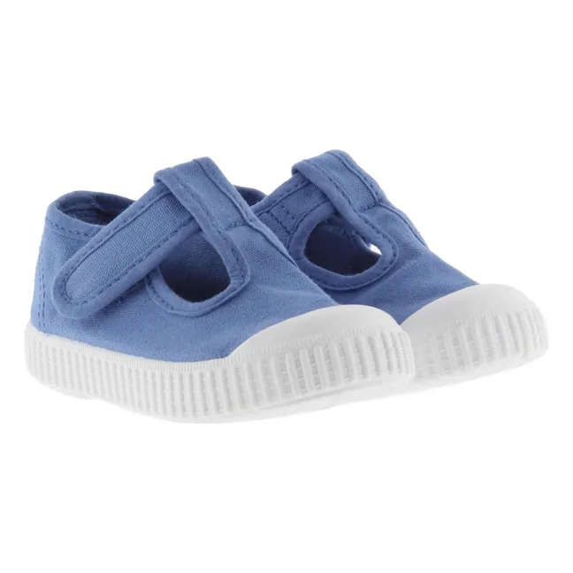 Baskets Scratchs Sandalia Tira Lona | Bleu azur