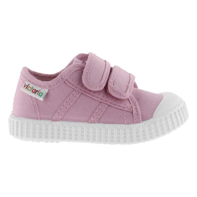 Baskets Scratchs Tiras Lona | Rose bonbon