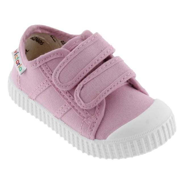 Baskets Scratchs Tiras Lona | Rose bonbon