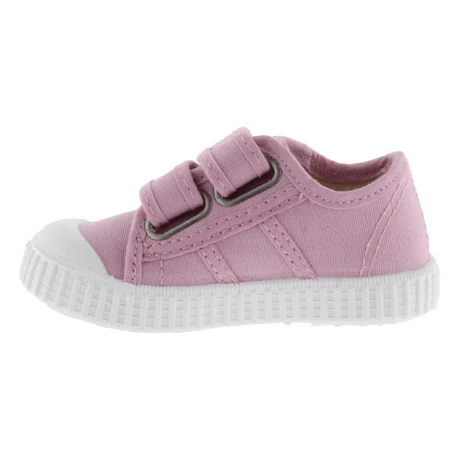 Baskets Scratchs Tiras Lona | Rose bonbon