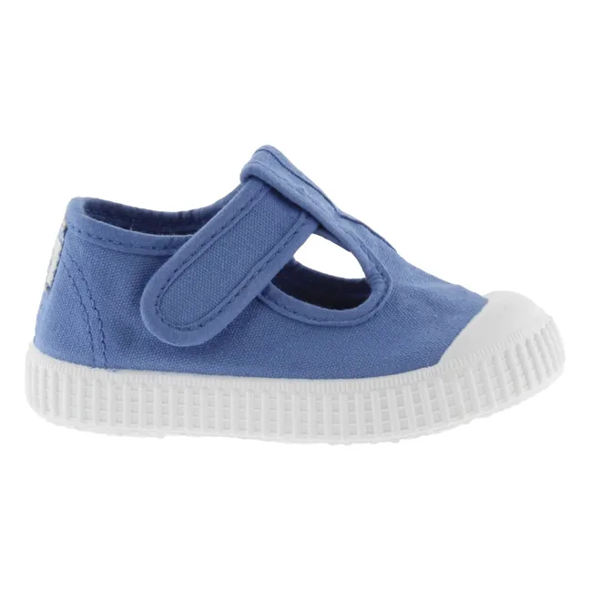 Baskets Scratchs Sandalia Tira Lona | Bleu azur