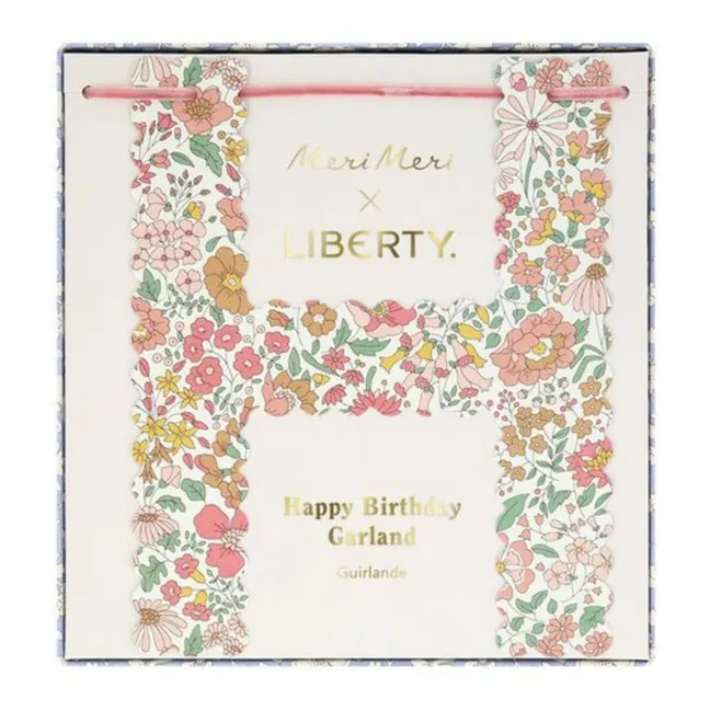 Happy Birthday-Girlande - Meri Meri x Liberty