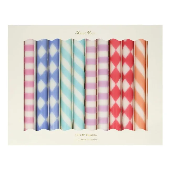 Bougies à motifs - Set de 12