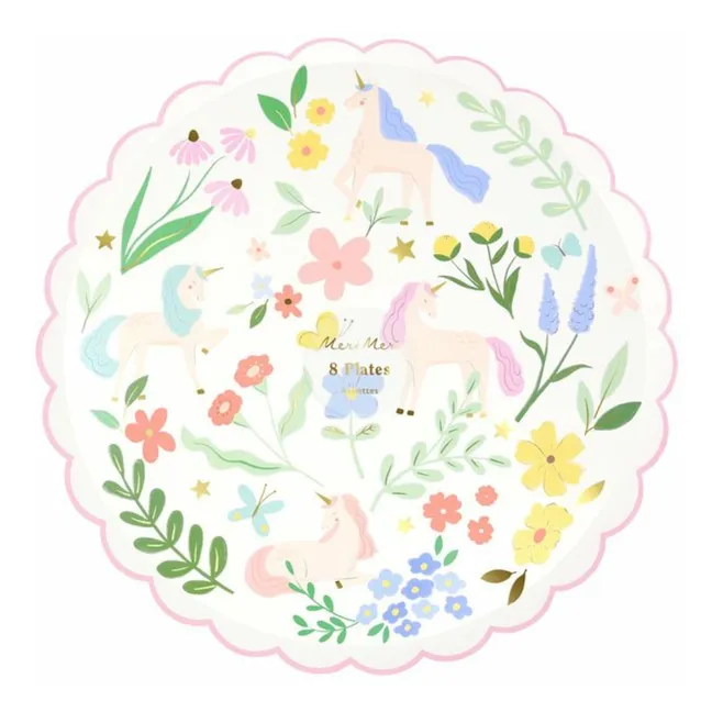 Platos Meadow Unicorn - Lote de 8