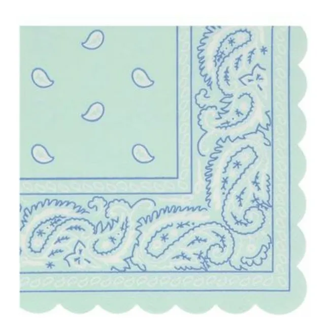 Kleine Papierservietten Western - 16er-Set