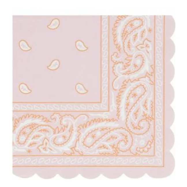 Kleine Papierservietten Western - 16er-Set