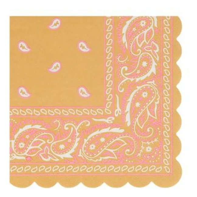 Kleine Papierservietten Western - 16er-Set