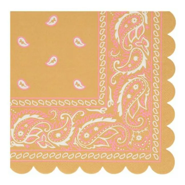 Western paper napkins - Set of 16