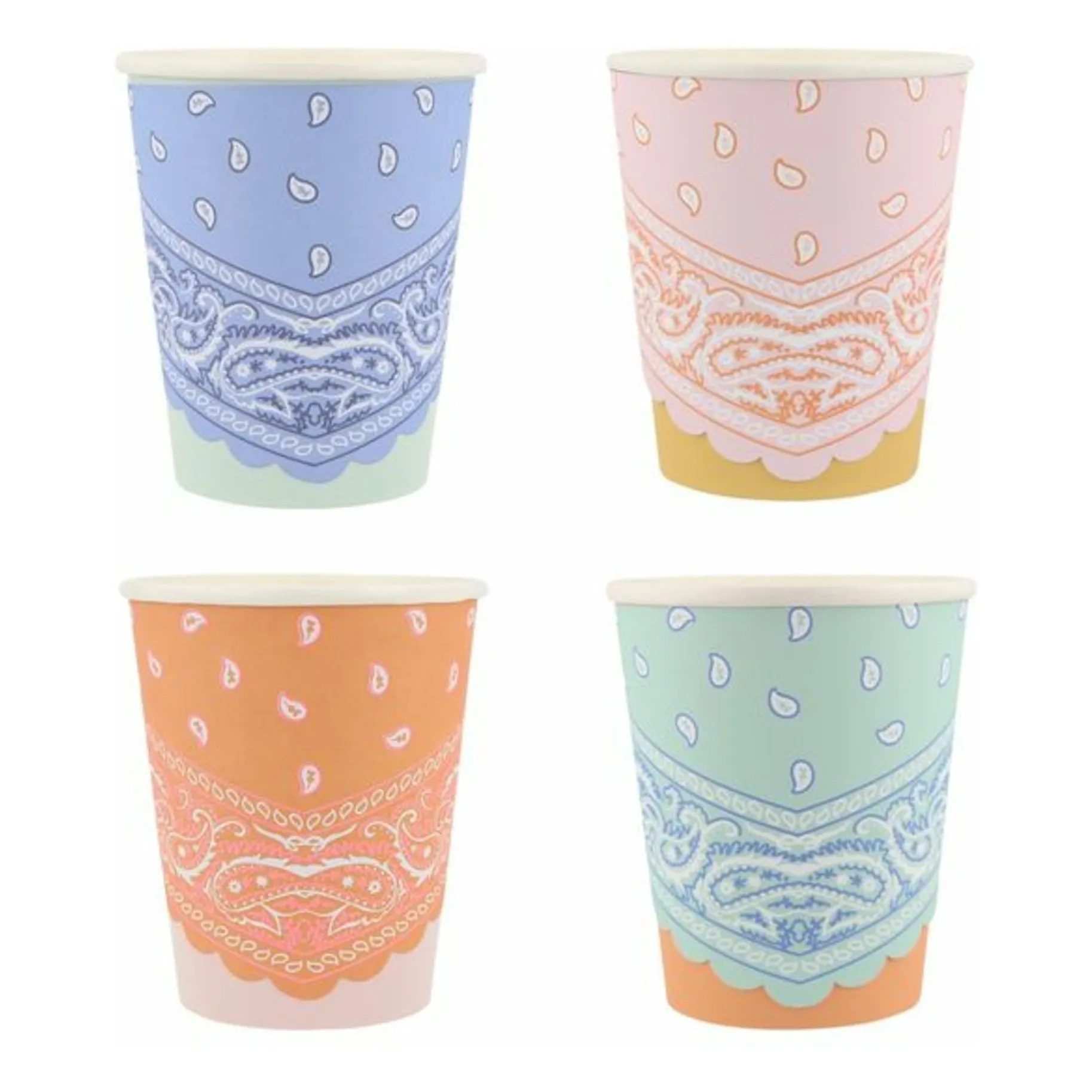 Meri Meri Multicoloured Westen Tumblers - Set Of 8
