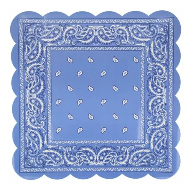 Western plates - Set of 8
