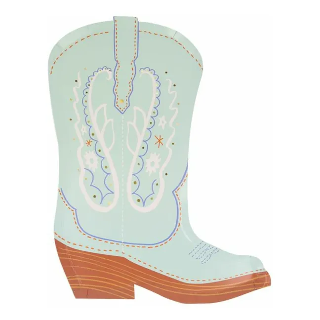 Assiettes Santiag Western - Set de 8