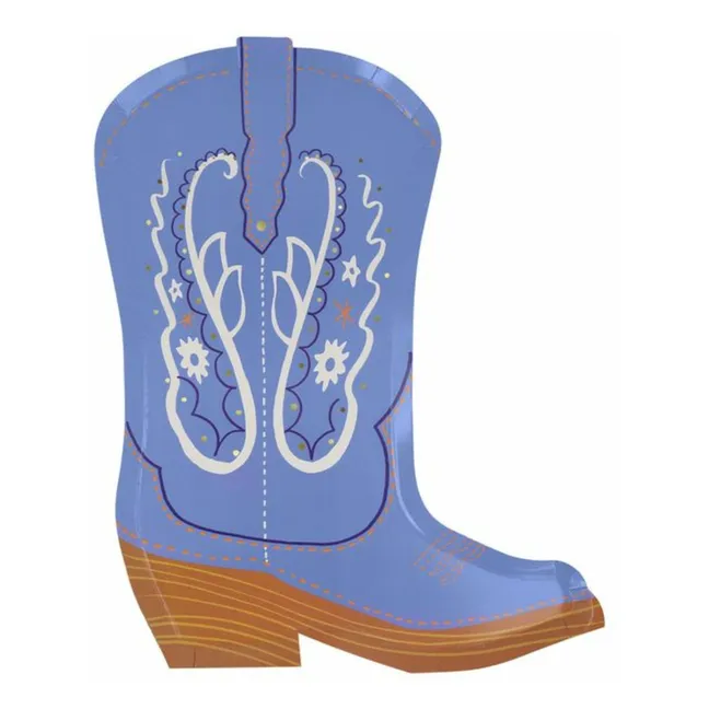Assiettes Santiag Western - Set de 8