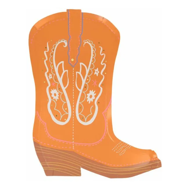 Assiettes Santiag Western - Set de 8