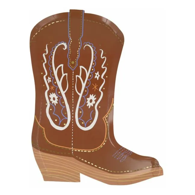 Assiettes Santiag Western - Set de 8