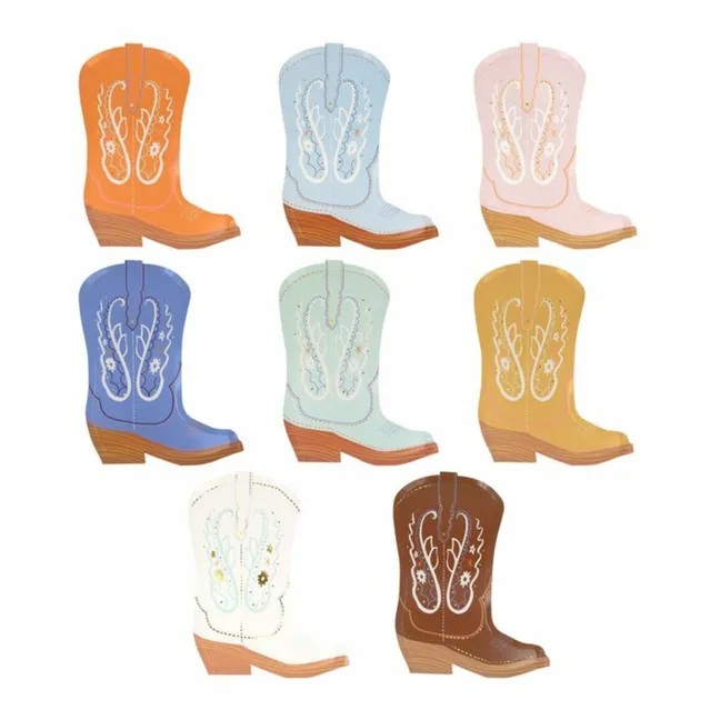 Santiag Western Plates - Set of 8