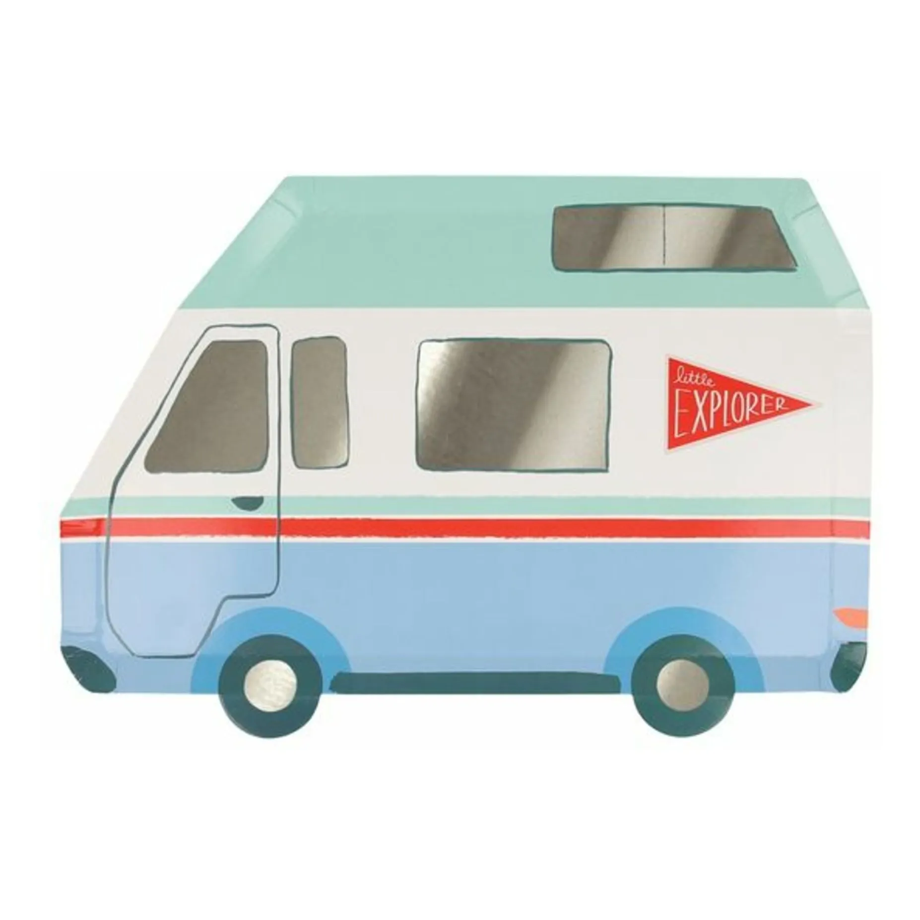 Meri Meri Multicoloured Camping Adventure Plates